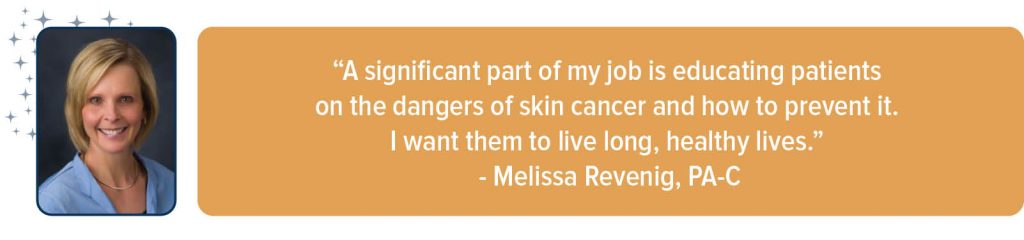 Melissa Ravenig, PA-C, Stellis Health Care Medical Skin Provider.