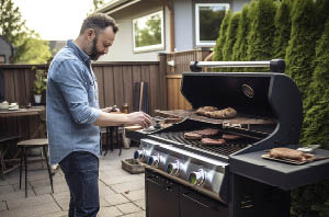 Inspecting grill for safe usage