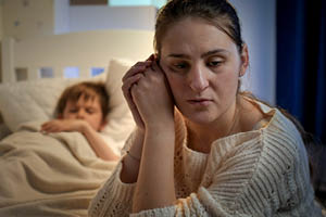 Primary care visit discussing mental health